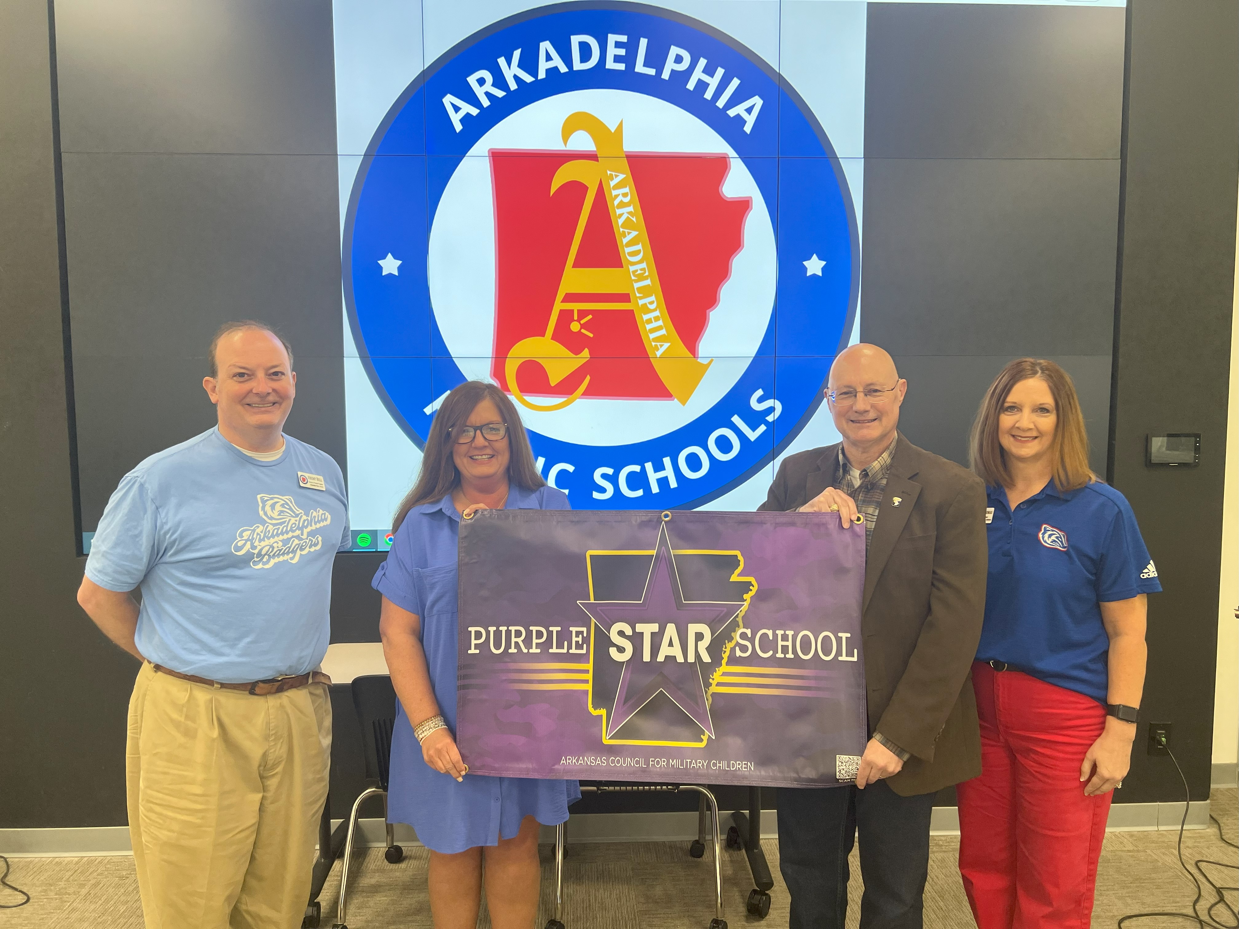 Purple Star School Banner for Arkadelphia High School