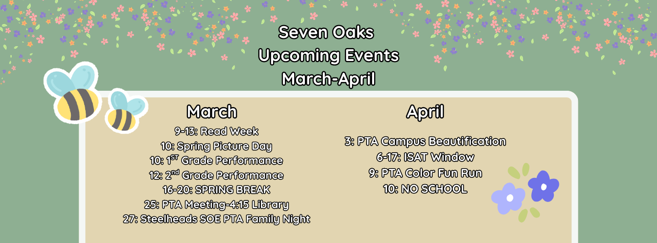 March and April Events