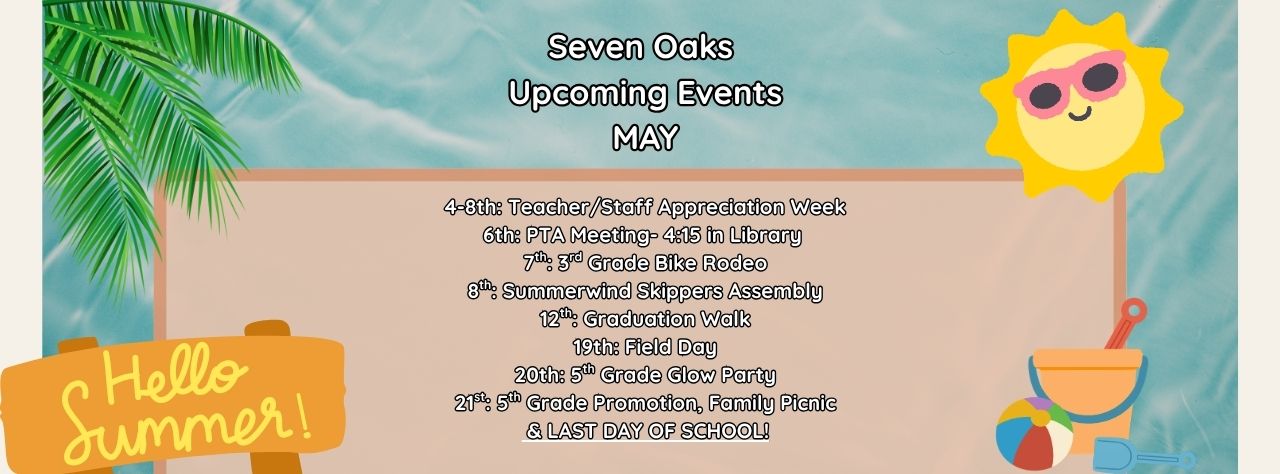 May Upcoming Events Banner