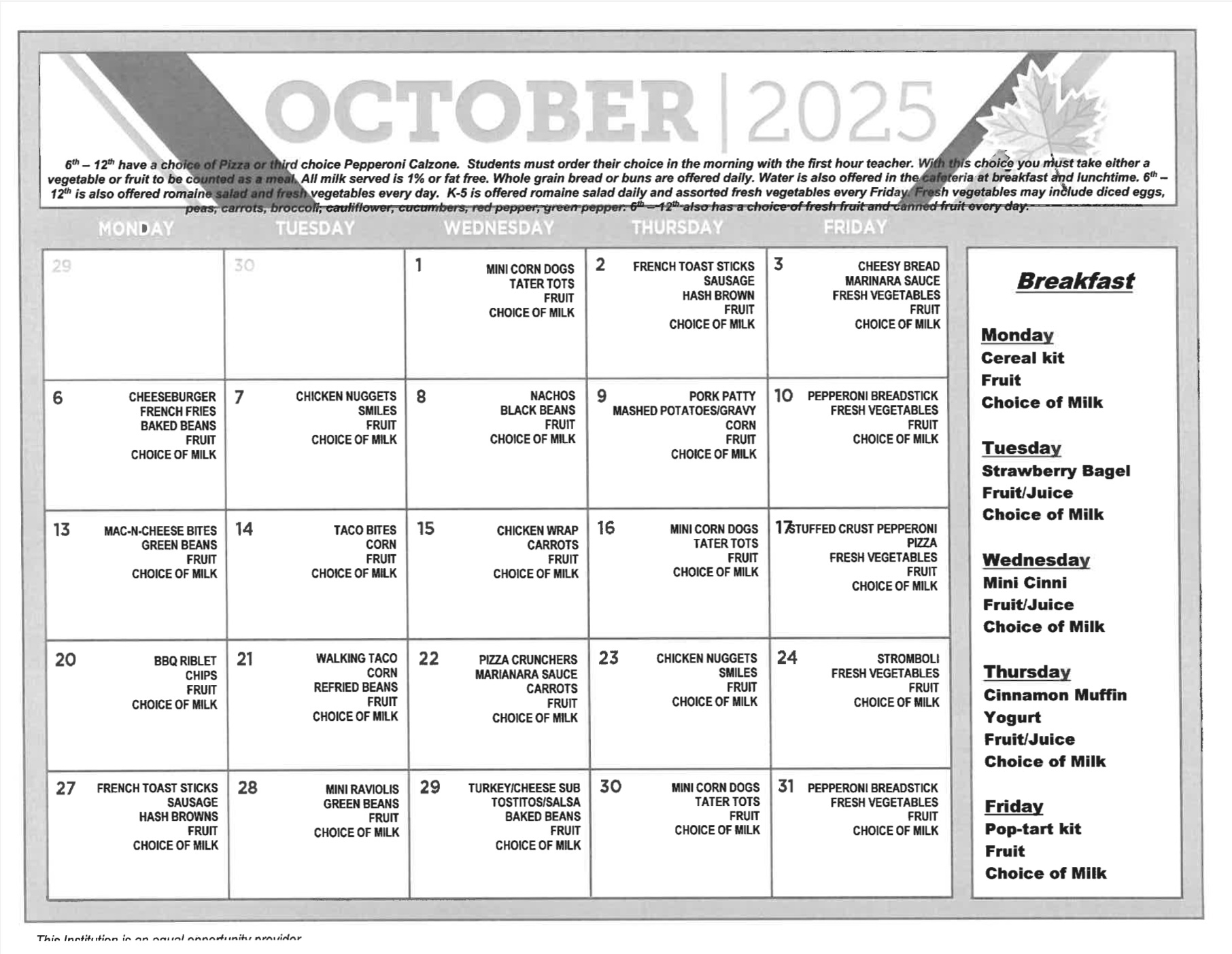 October