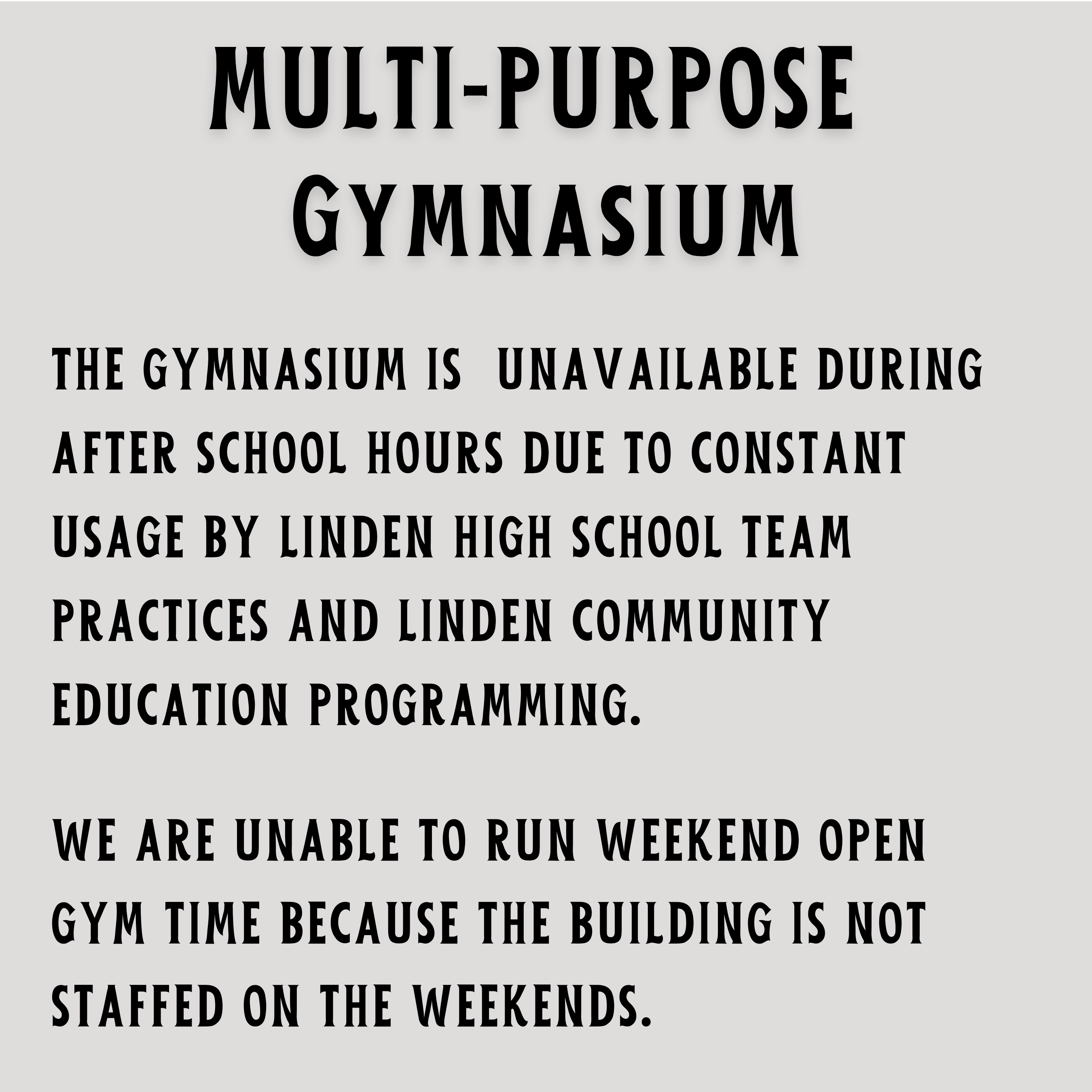MPB Gym availability