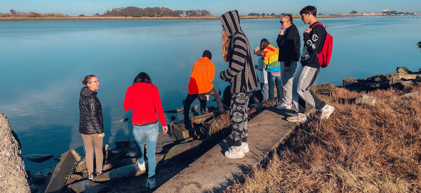 Students on field trip