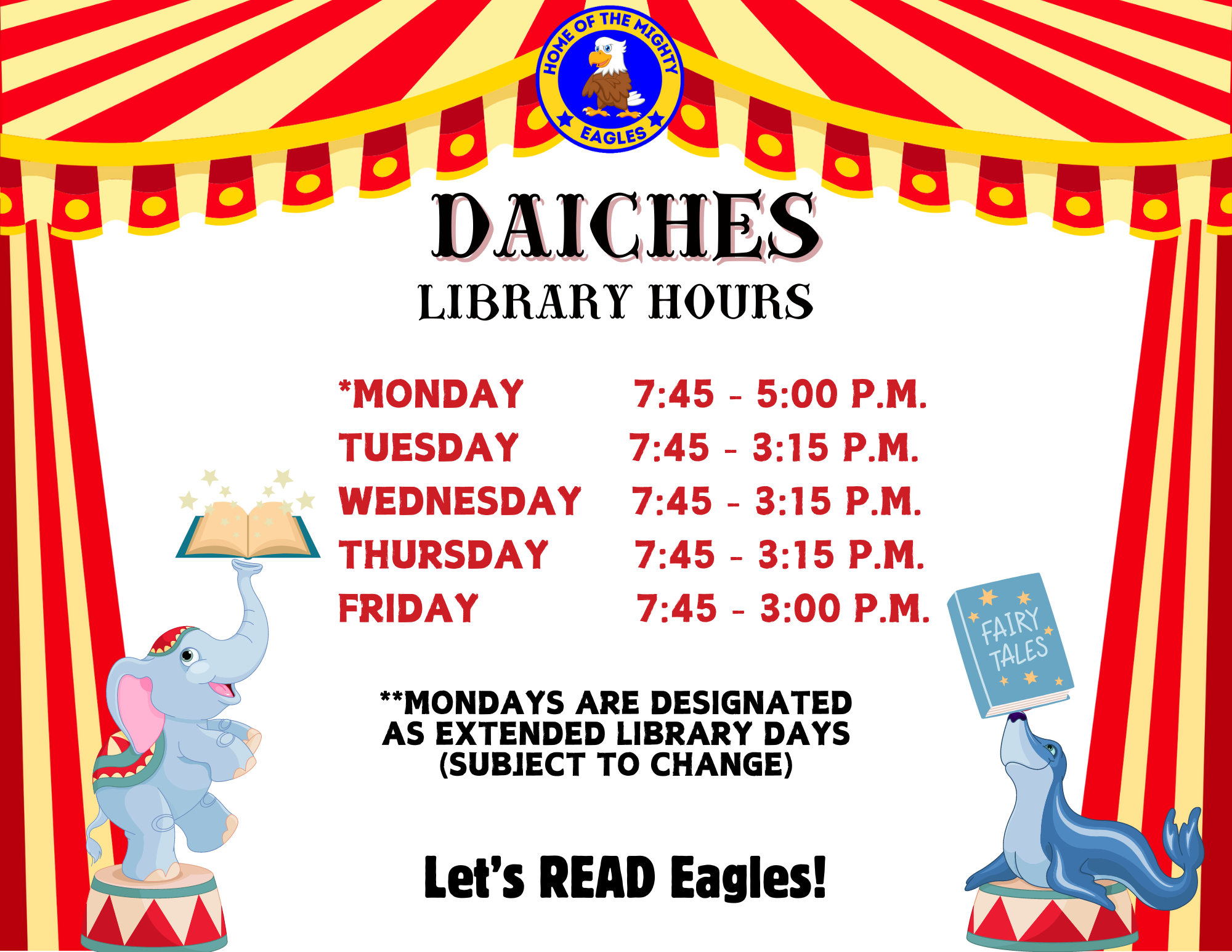 Daiches - Library Hours