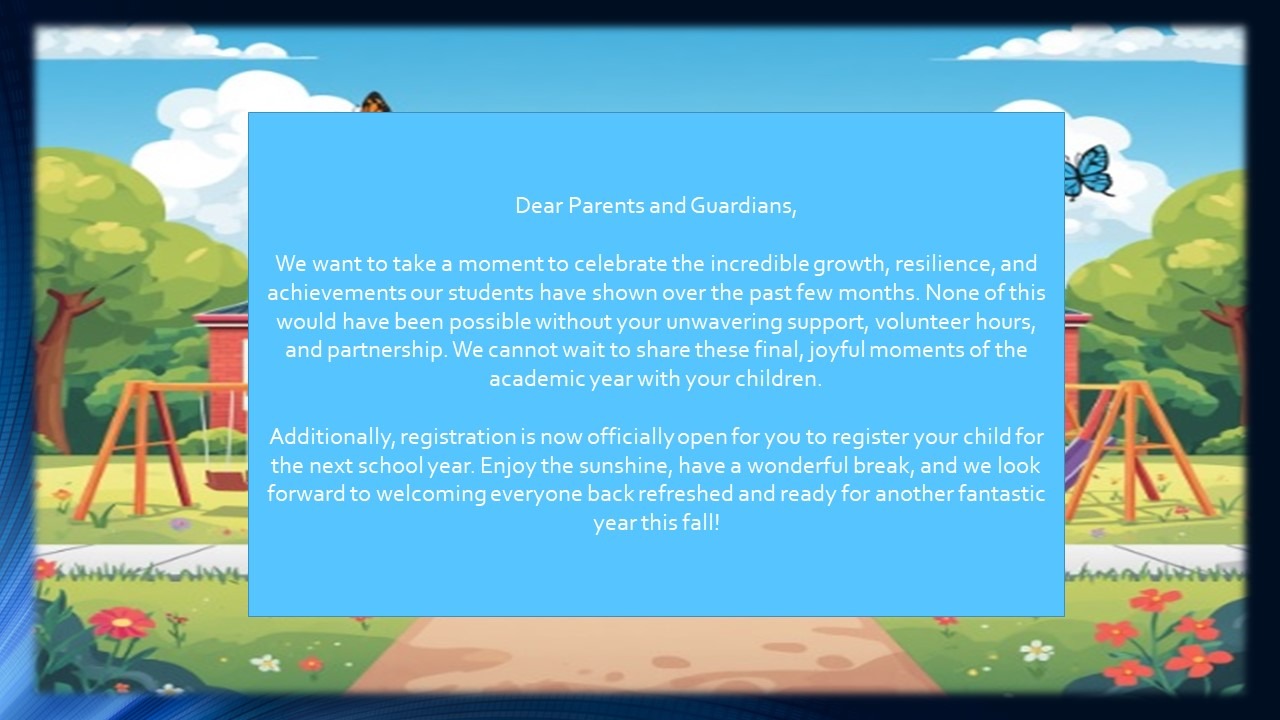 Message from Principal - June 2026