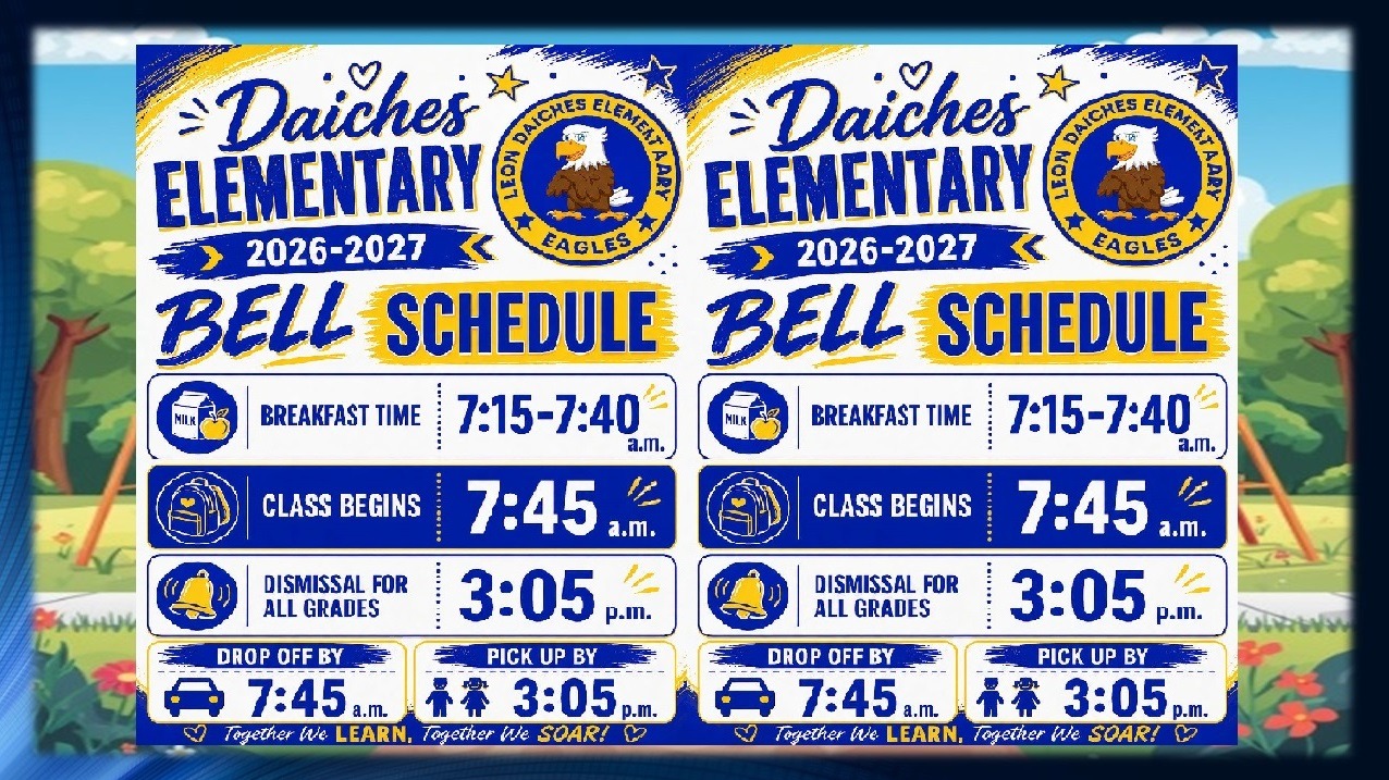 Daiches - Bell Schedule Updated - August 2026