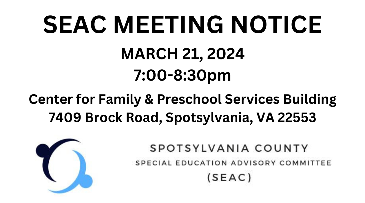 SEAC Meeting Notice March