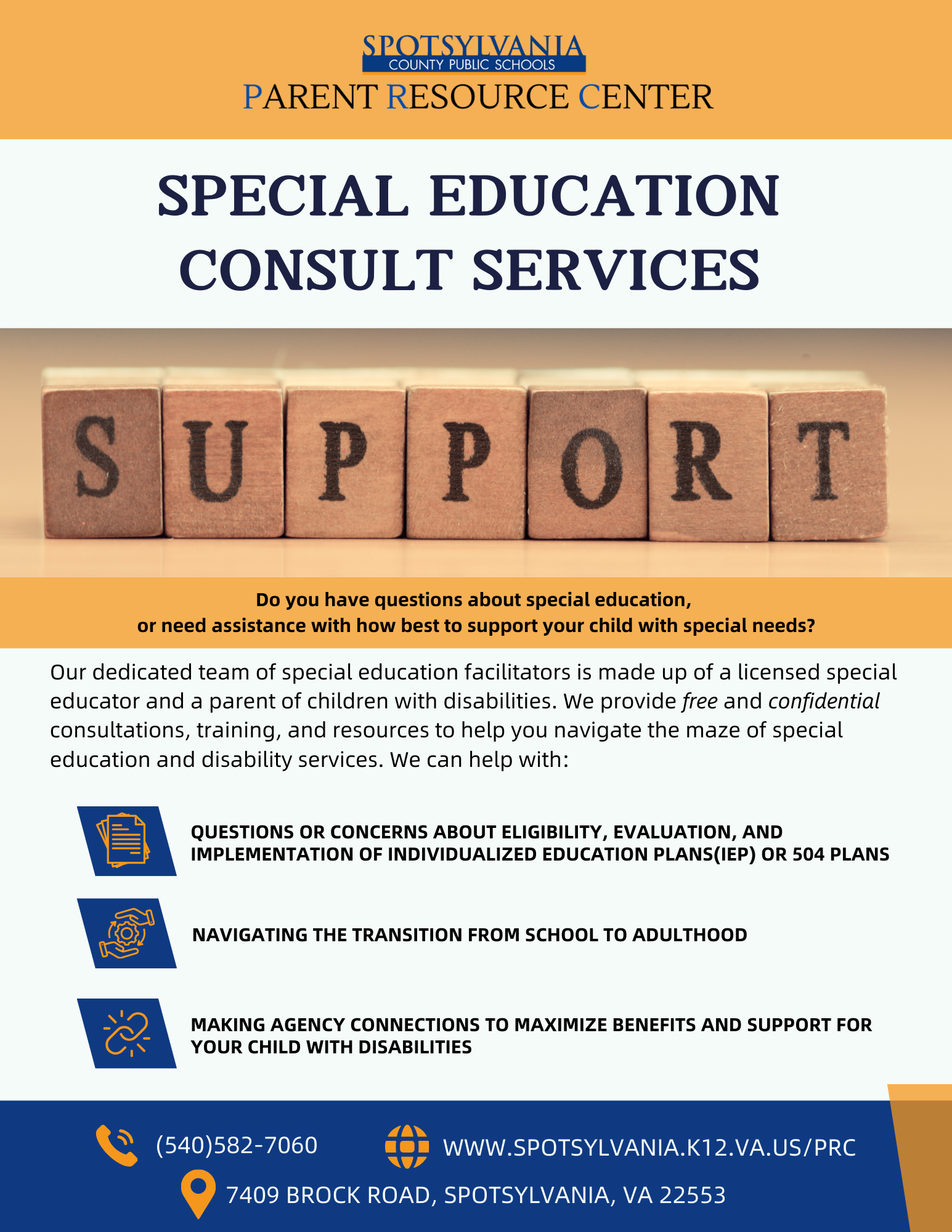English copy of the PRC SPED Support flyer