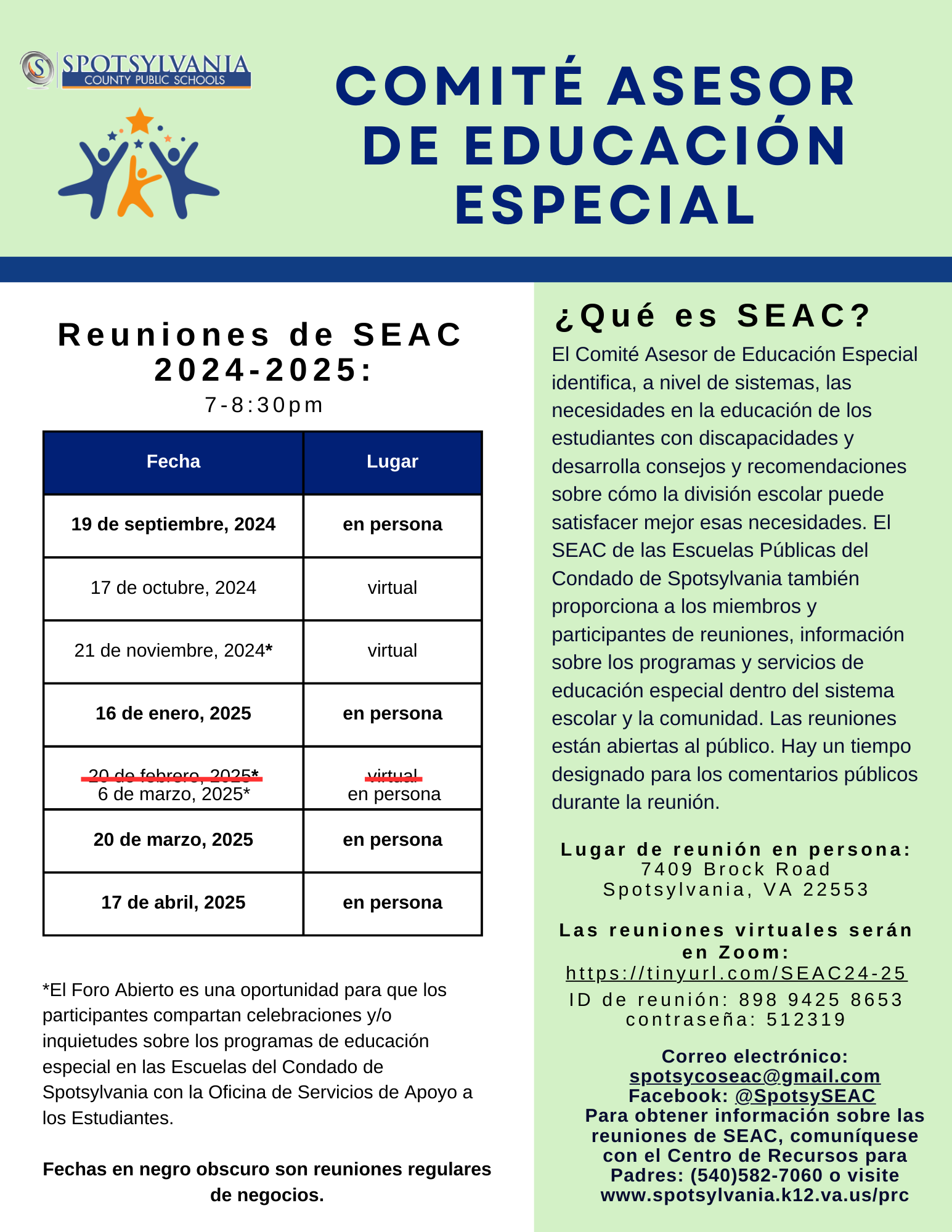 SEAC Flyer - Spanish (updated Feb 20)