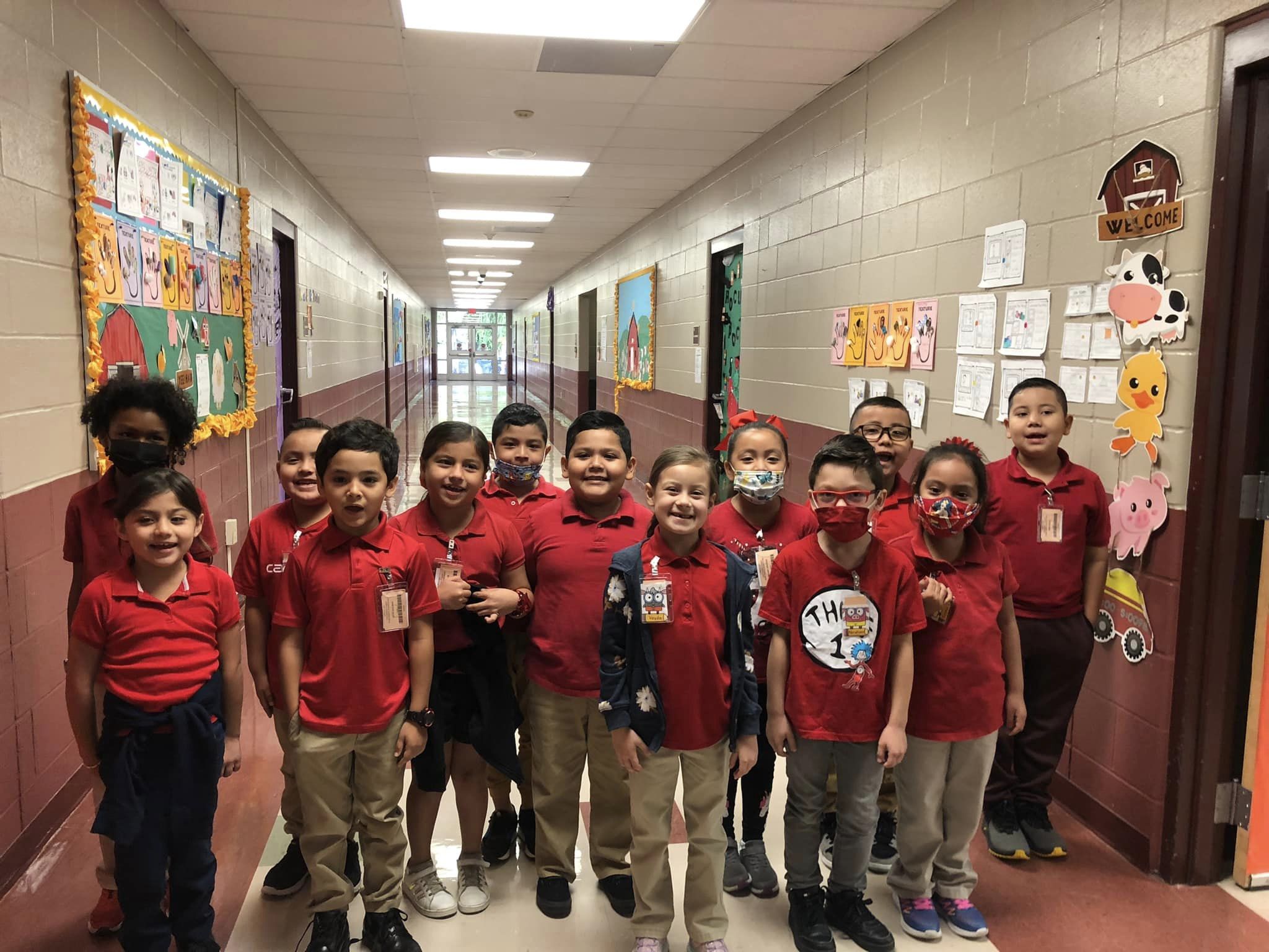 Ms. Black's Class wearing red
