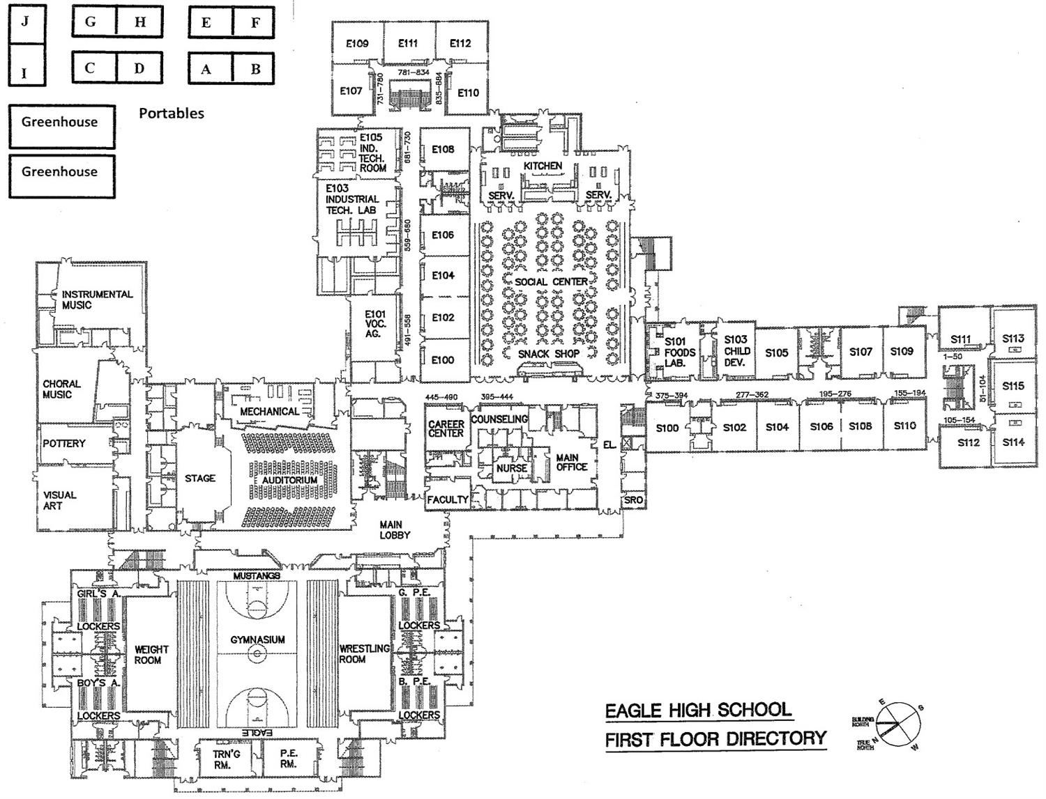 Building Map's First Floor