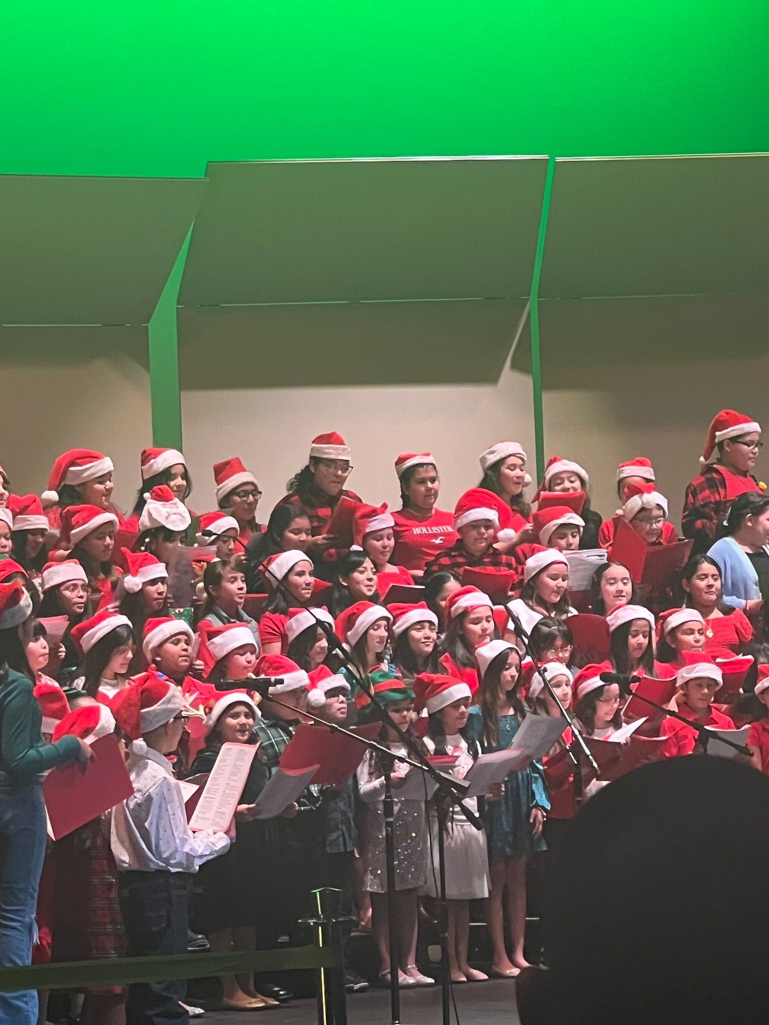 K. Tarver Choir performs at  LISD Christmas Choir Concert/Mustang Team