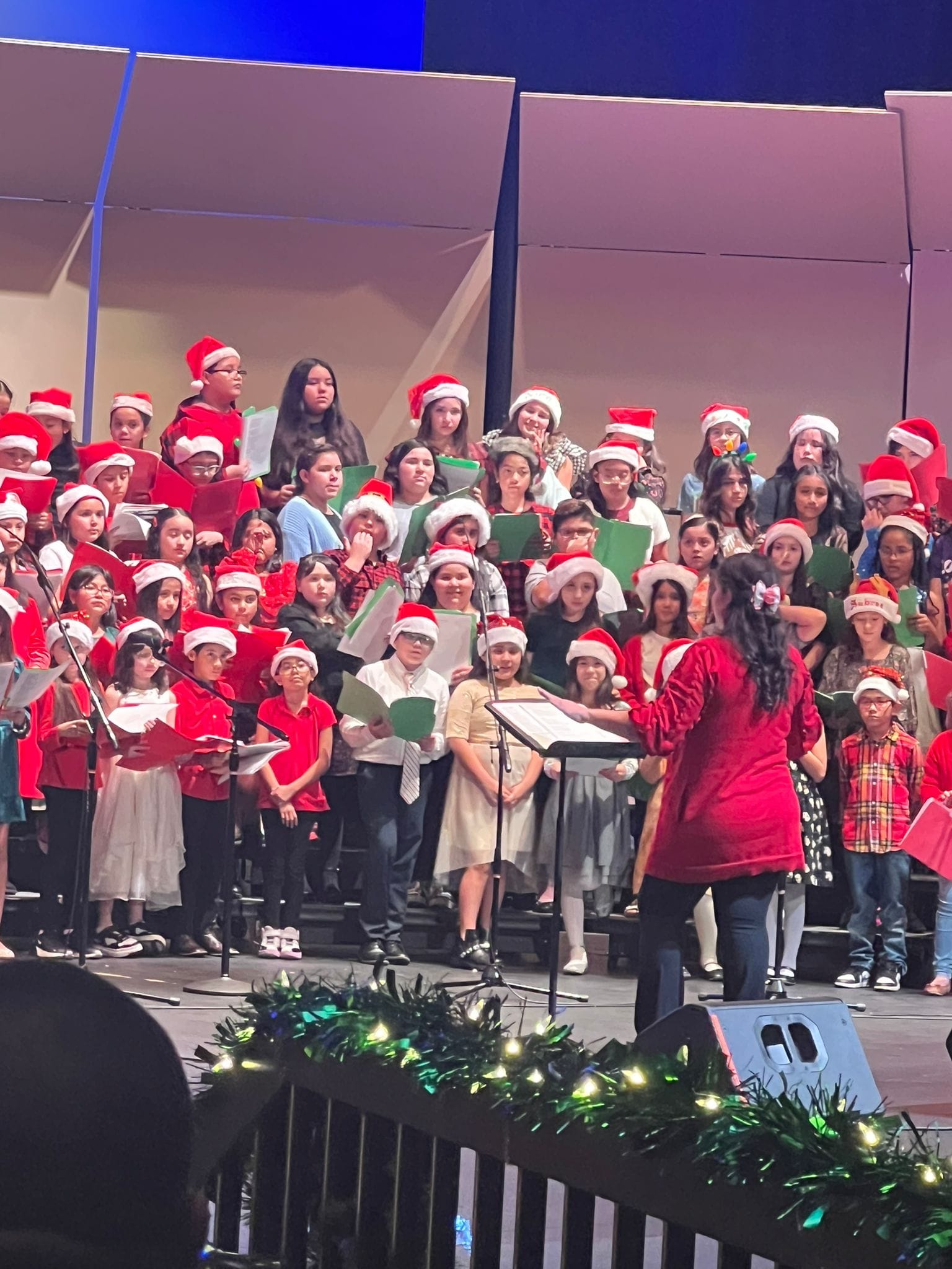 K. Tarver Choir performs at  LISD Christmas Choir Concert/Mustang Team