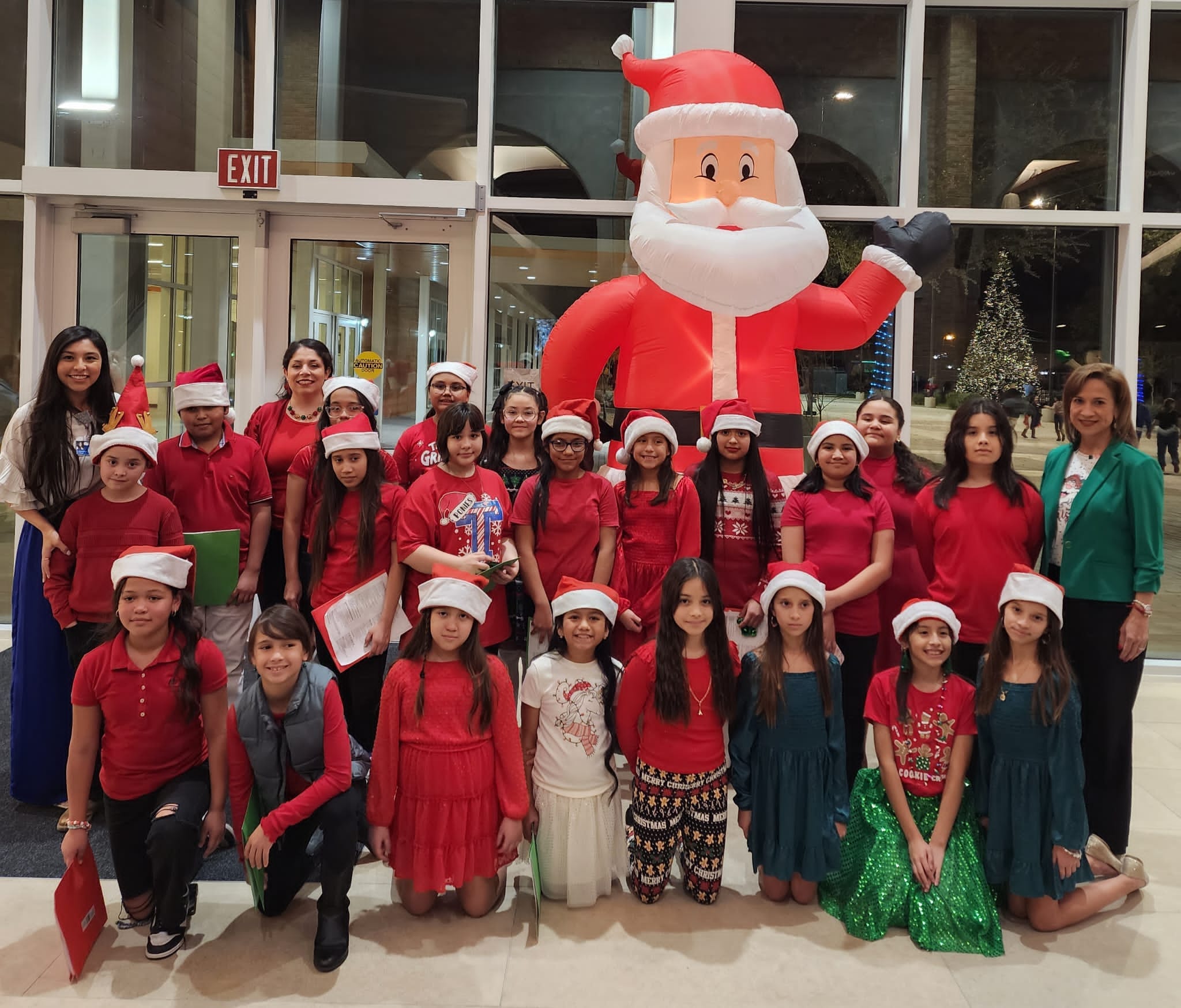 K. Tarver Choir performs at  LISD Christmas Choir Concert/Mustang Team