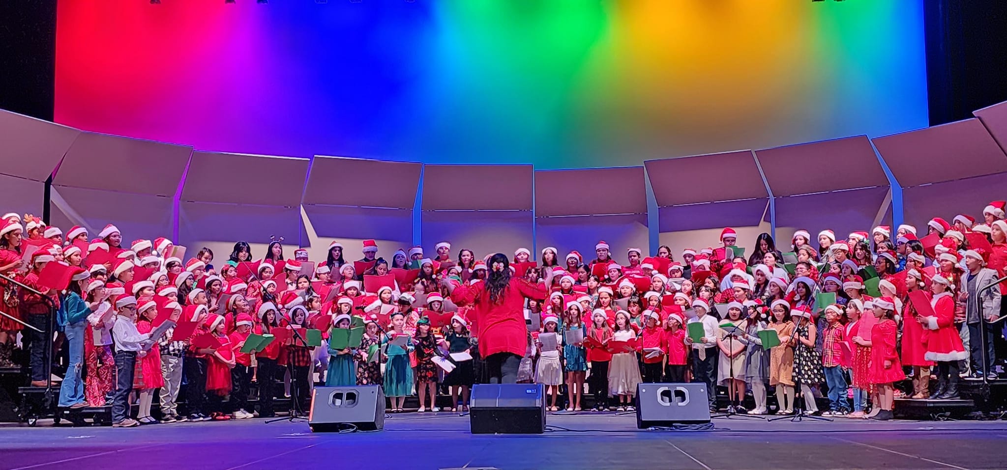 K. Tarver Choir performs at  LISD Christmas Choir Concert/Mustang Team