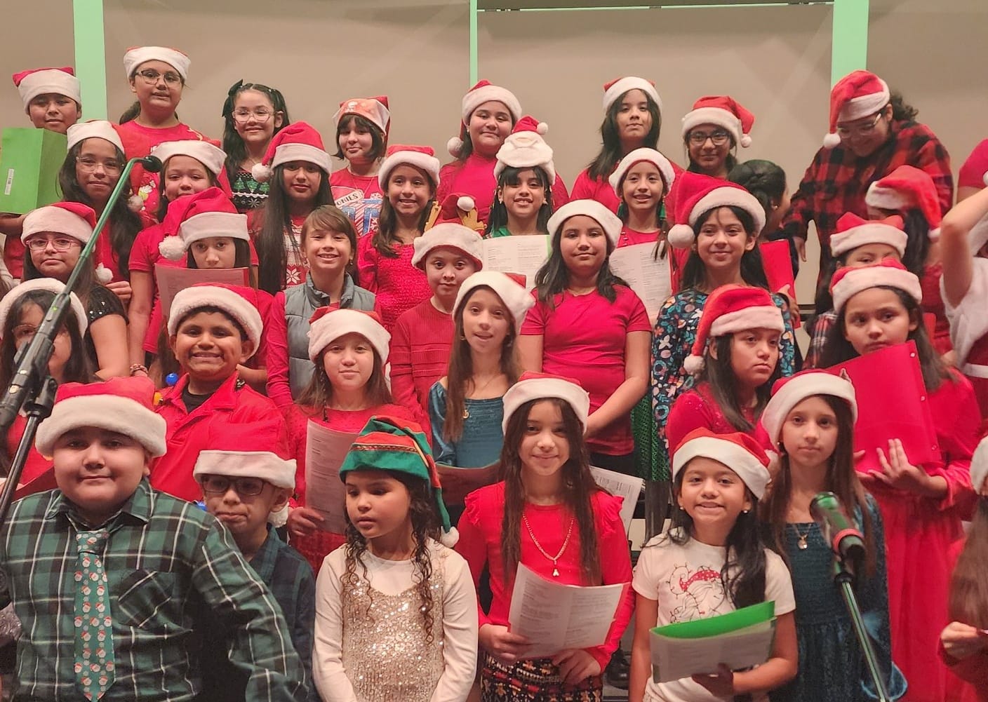 K. Tarver Choir performs at  LISD Christmas Choir Concert/Mustang Team