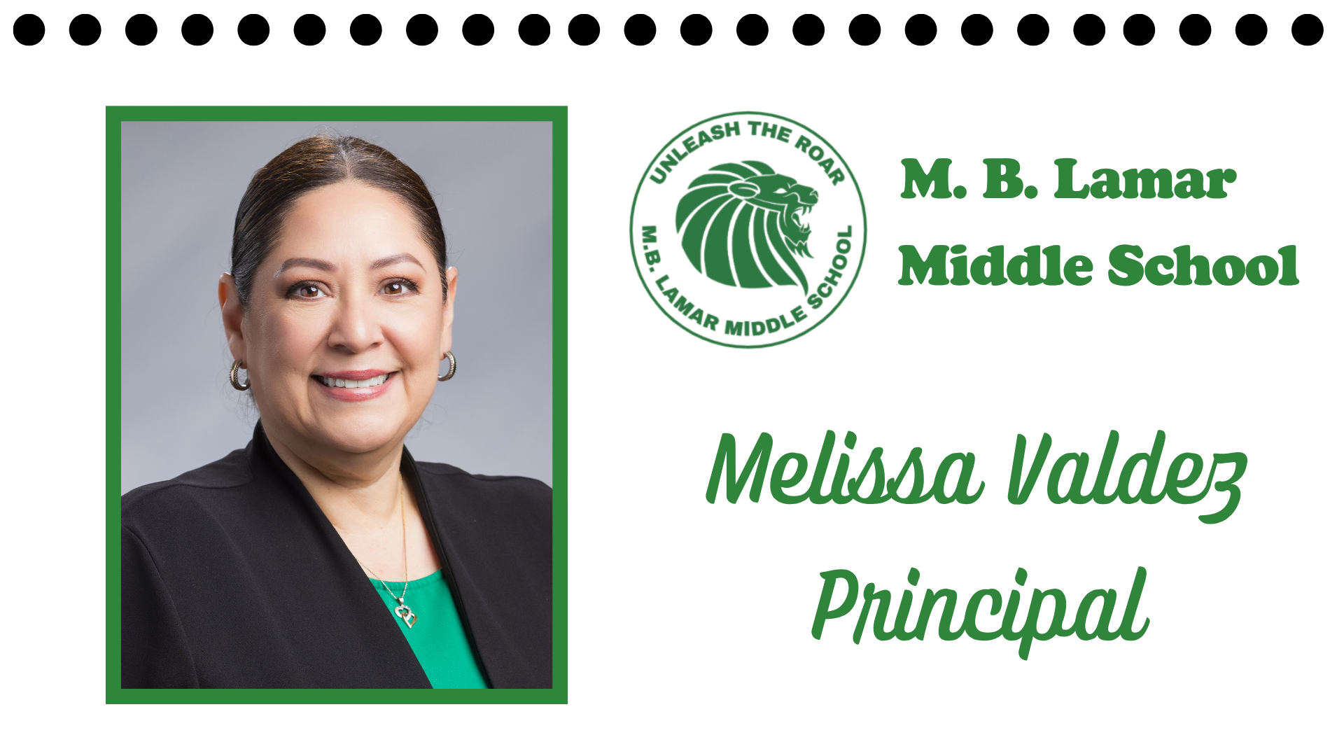 Melissa Valdez, Principal