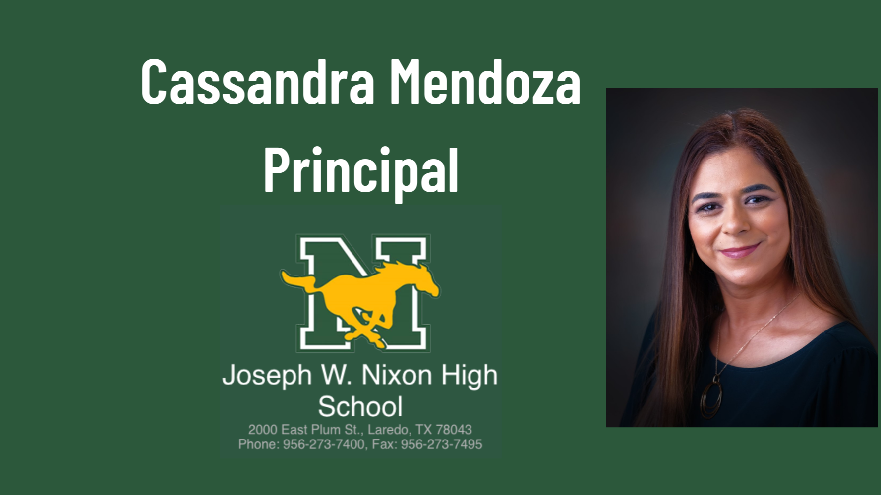 Cassandra Mendoza, NHS Principal