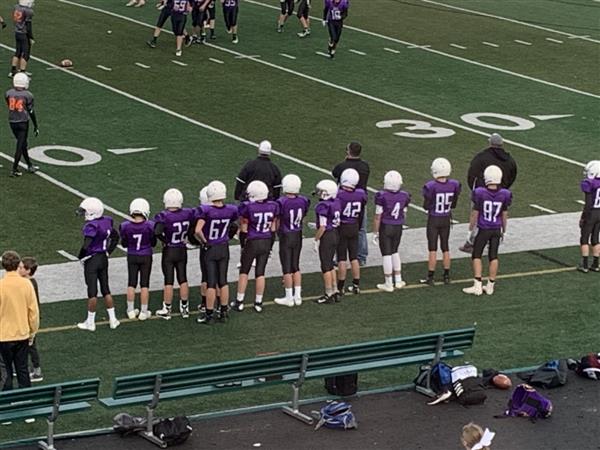 Football team in a game