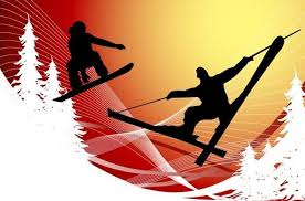 Ski and Snowboard clipart