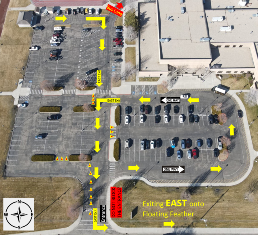 East Parking lot info