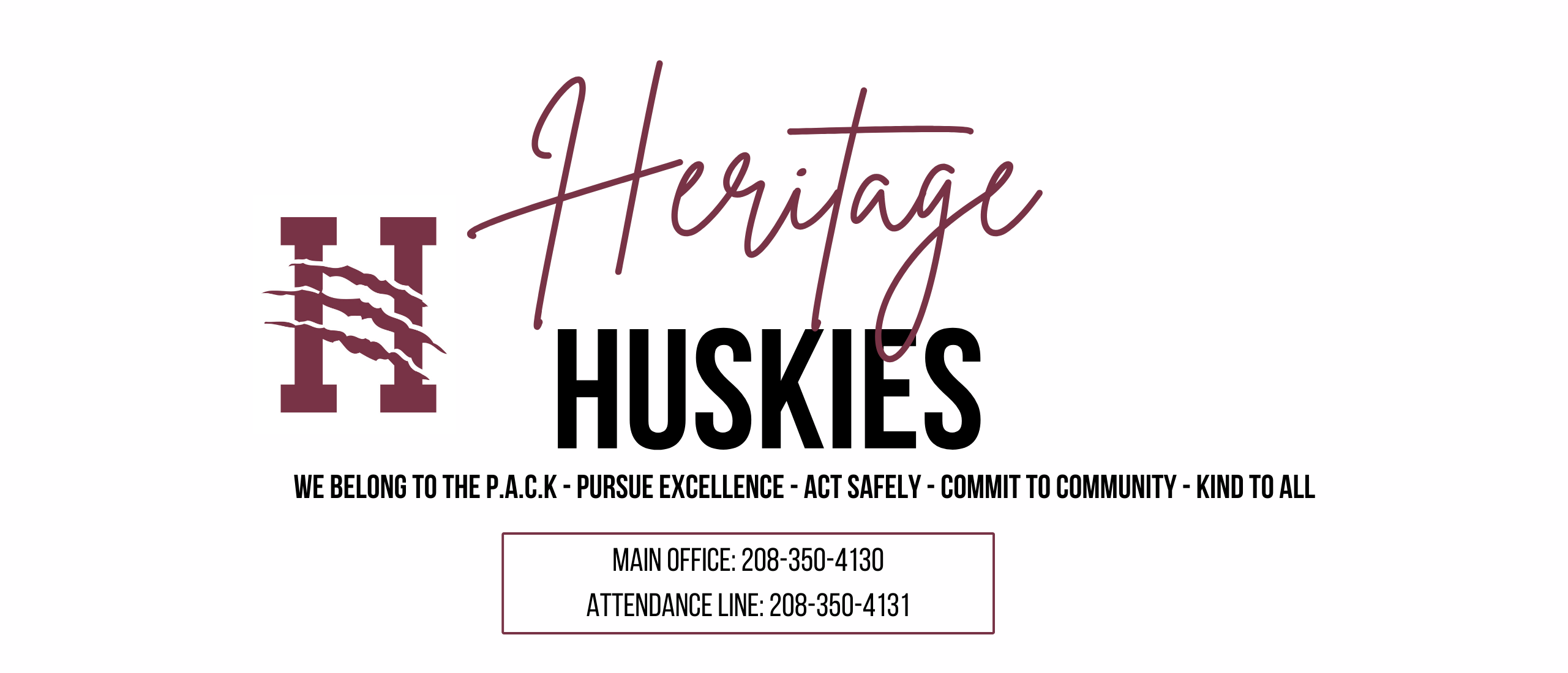 Heritage Huskies Home of the Pack