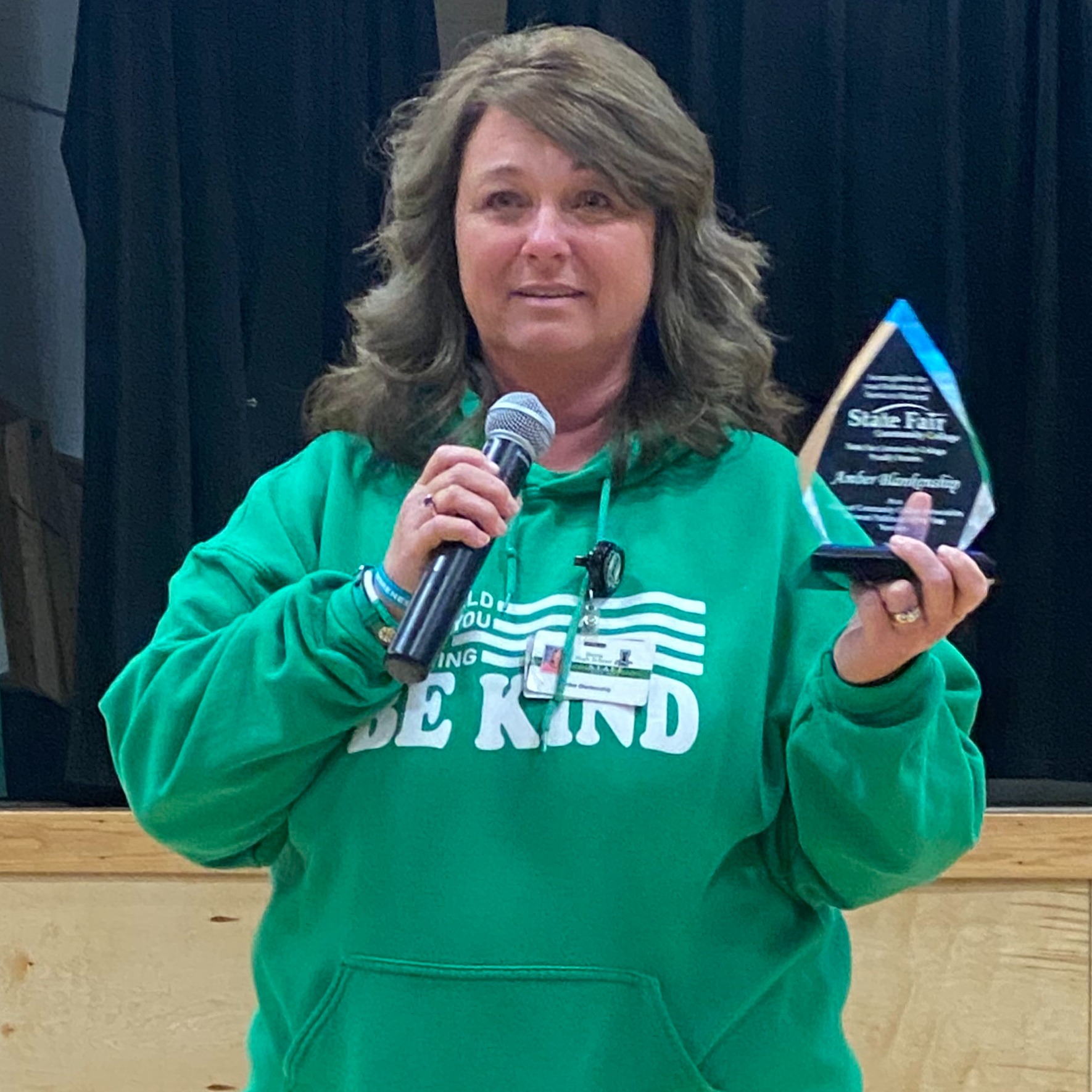 Congratulations to High School Concelor Amber Blankenship for winning State Fair Community College Missouri Pathfinder of the Year. 