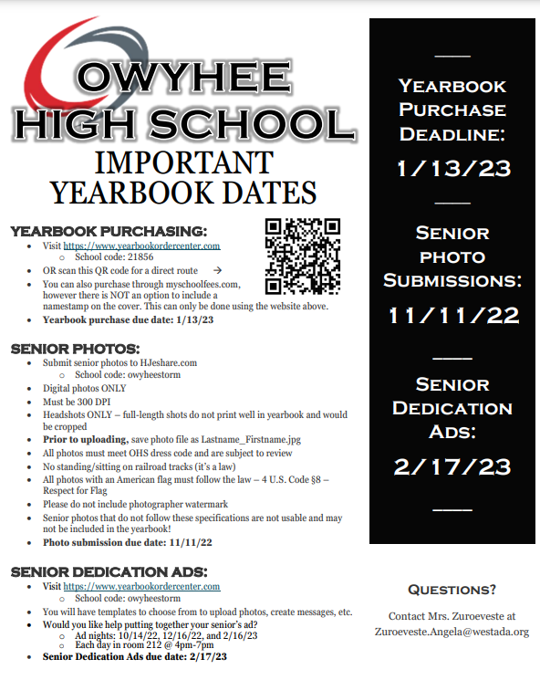 Yearbook Owyhee High School