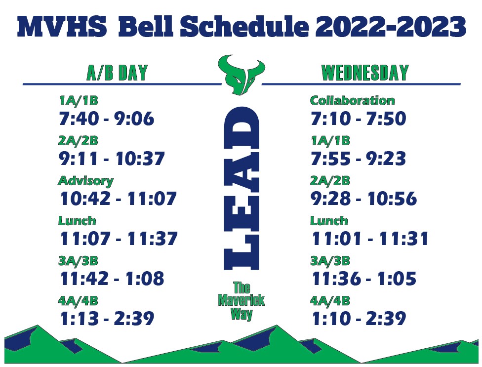 Bell Schedule Mountain View High School