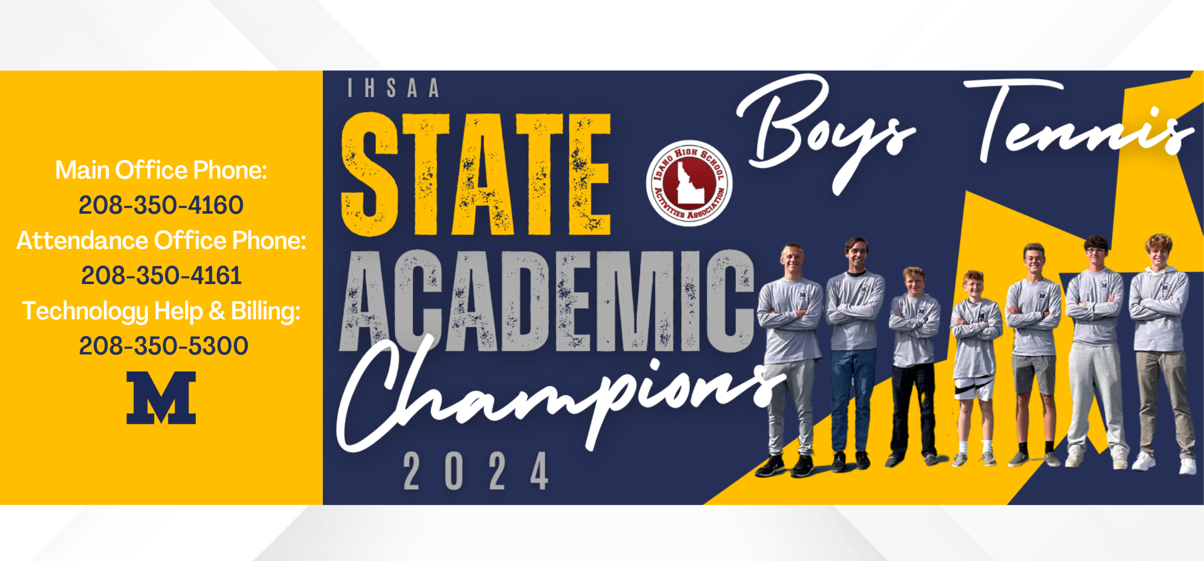 Boys Tennis- 2024 5A Academic State Champions