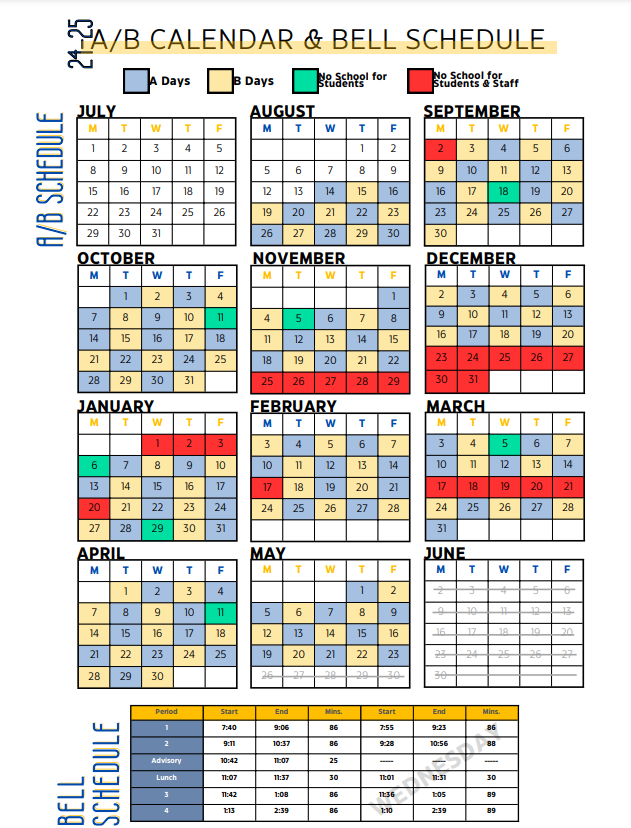 Bell Schedule