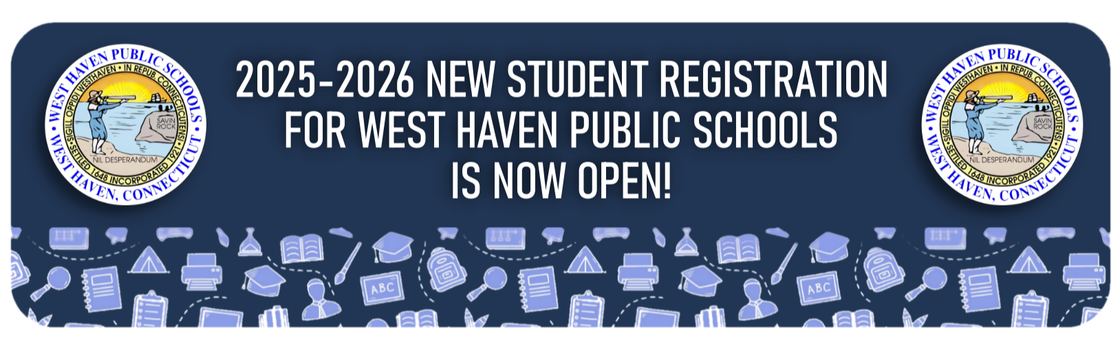 Registration for 2025-2026 is now open