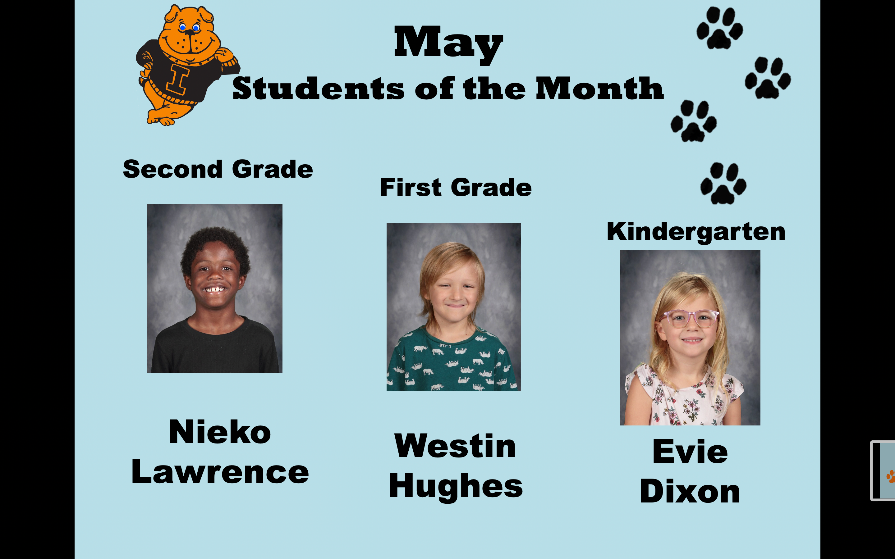 May 23  Students of the Month