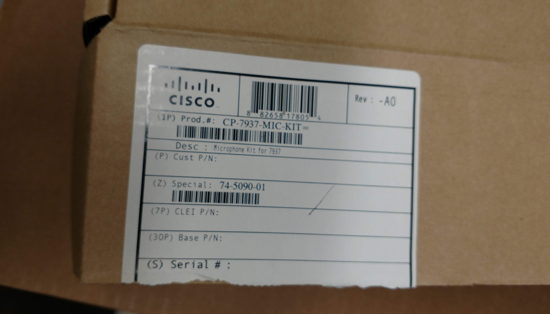 Cisco Mic Kit CP-7937 $10