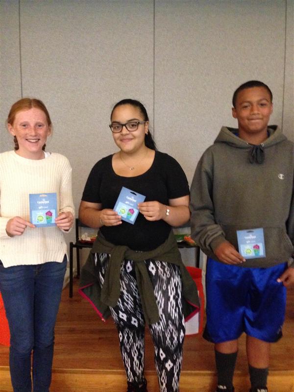 First PBIS drawing winners of the year! 3