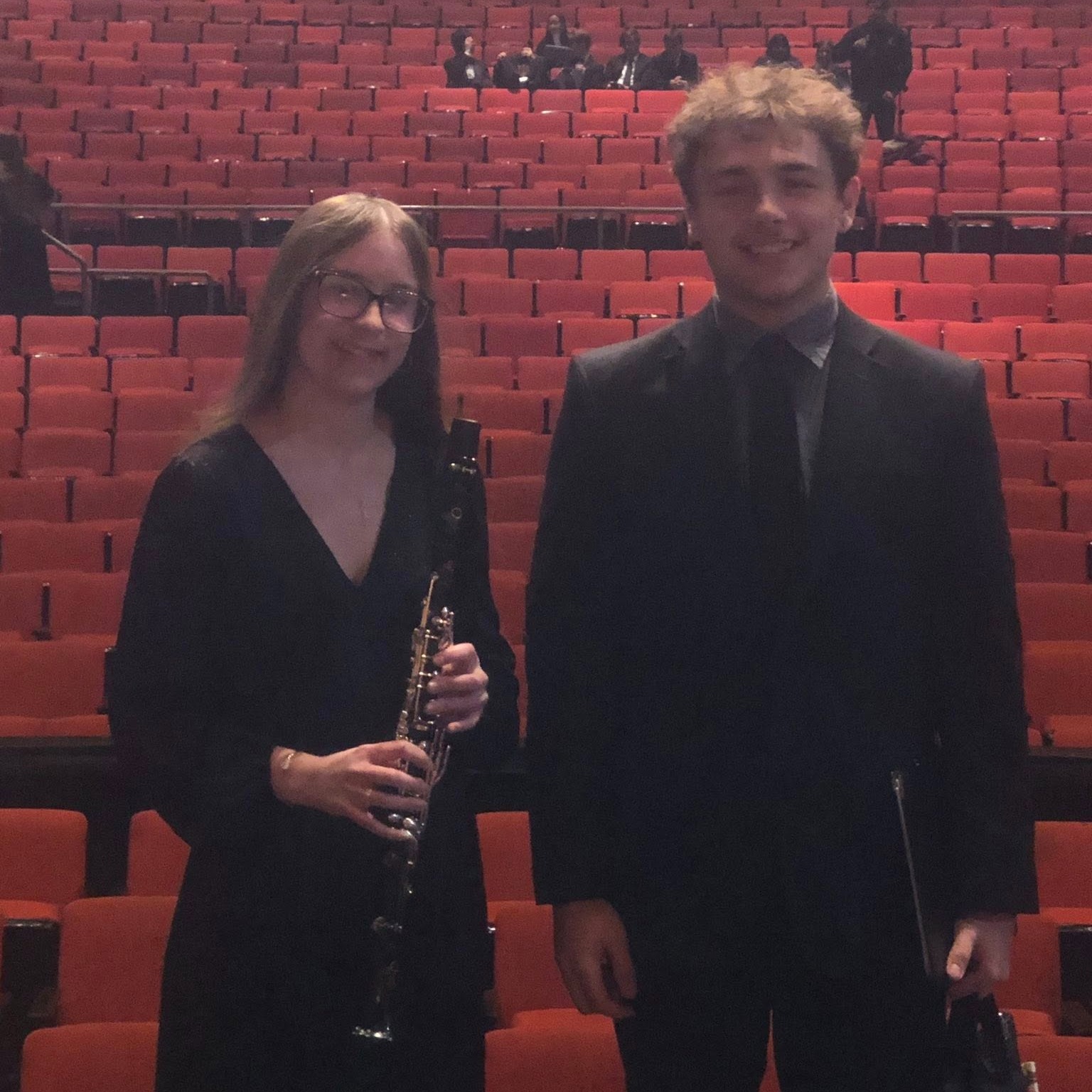Braeden Green and Grace Schultz at Iowa State University Cyclone Honor Band