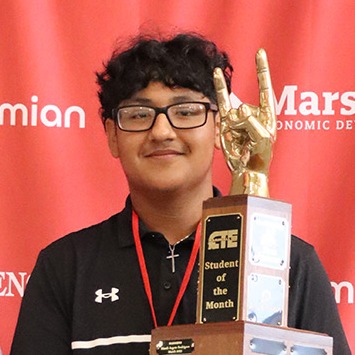 CTE Student of the Month for September