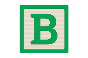 Block letter B