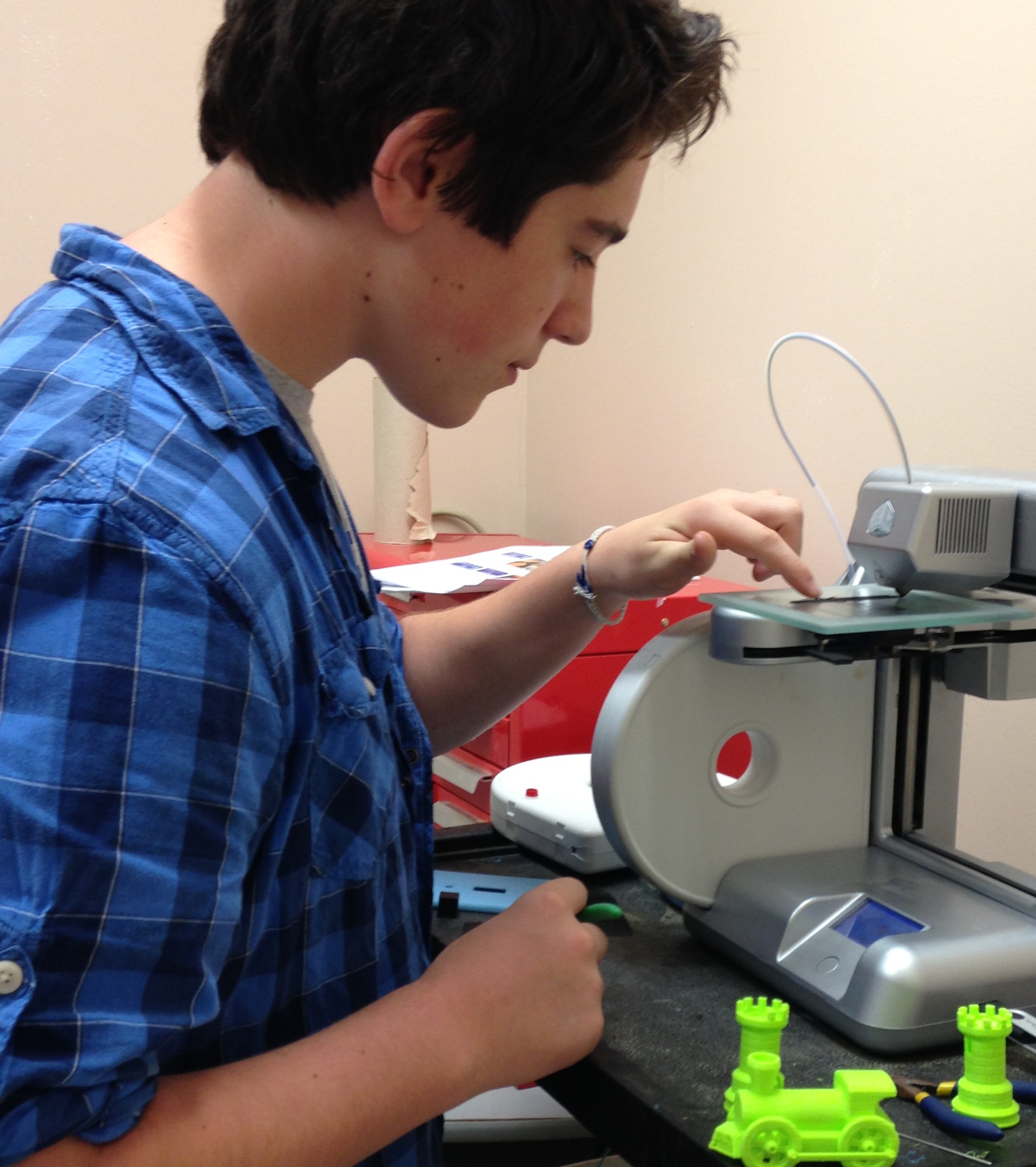 student working