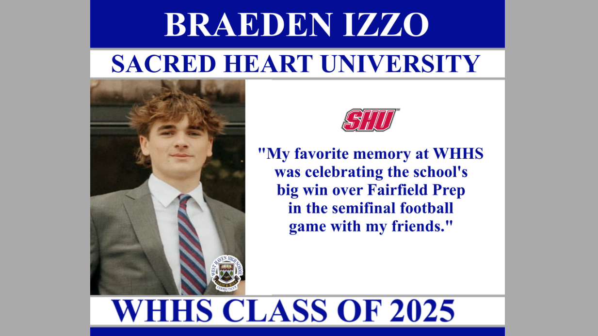 Braeden Izzo - Sacred Heart University - Senior Profile