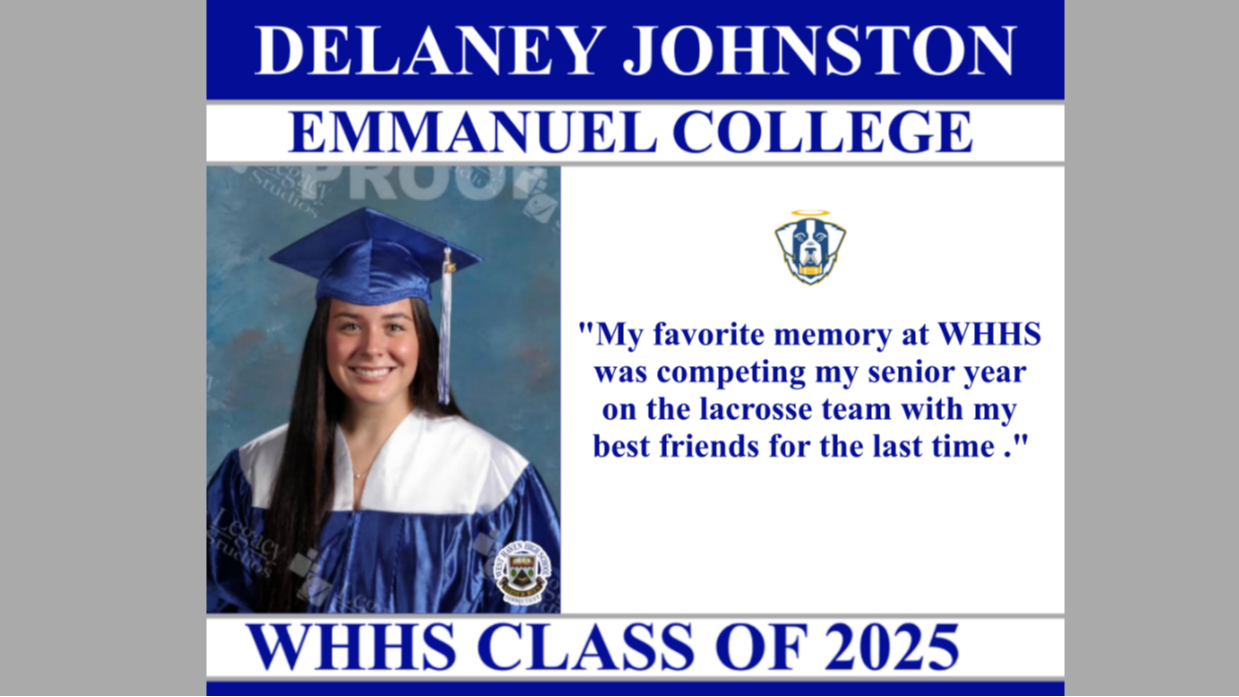 Delaney Johnston - Emmanuel College - Senior Profile