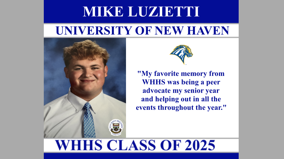 Mike Luzietti - University of New Haven - Senior Profile 