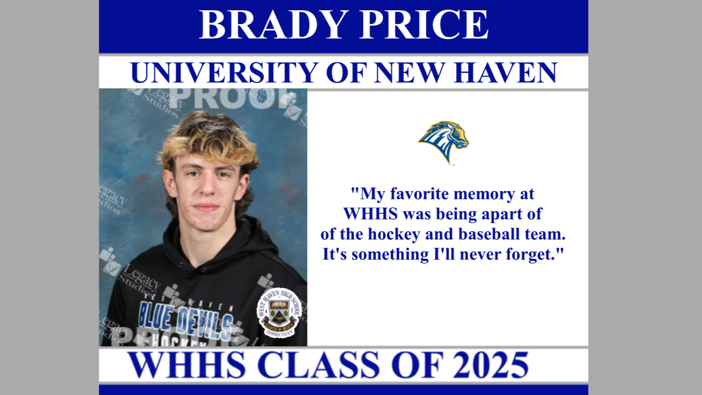 Brady Price - University of New Haven - Senior Profile 