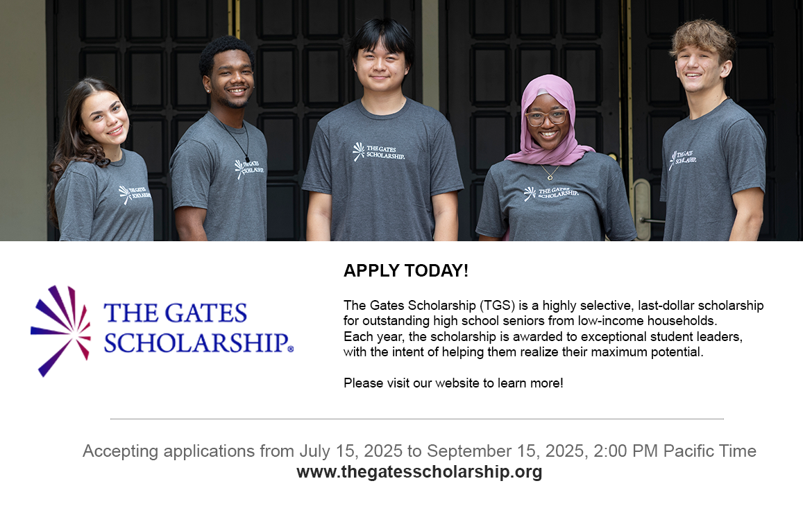 Gates Scholarship Flyer