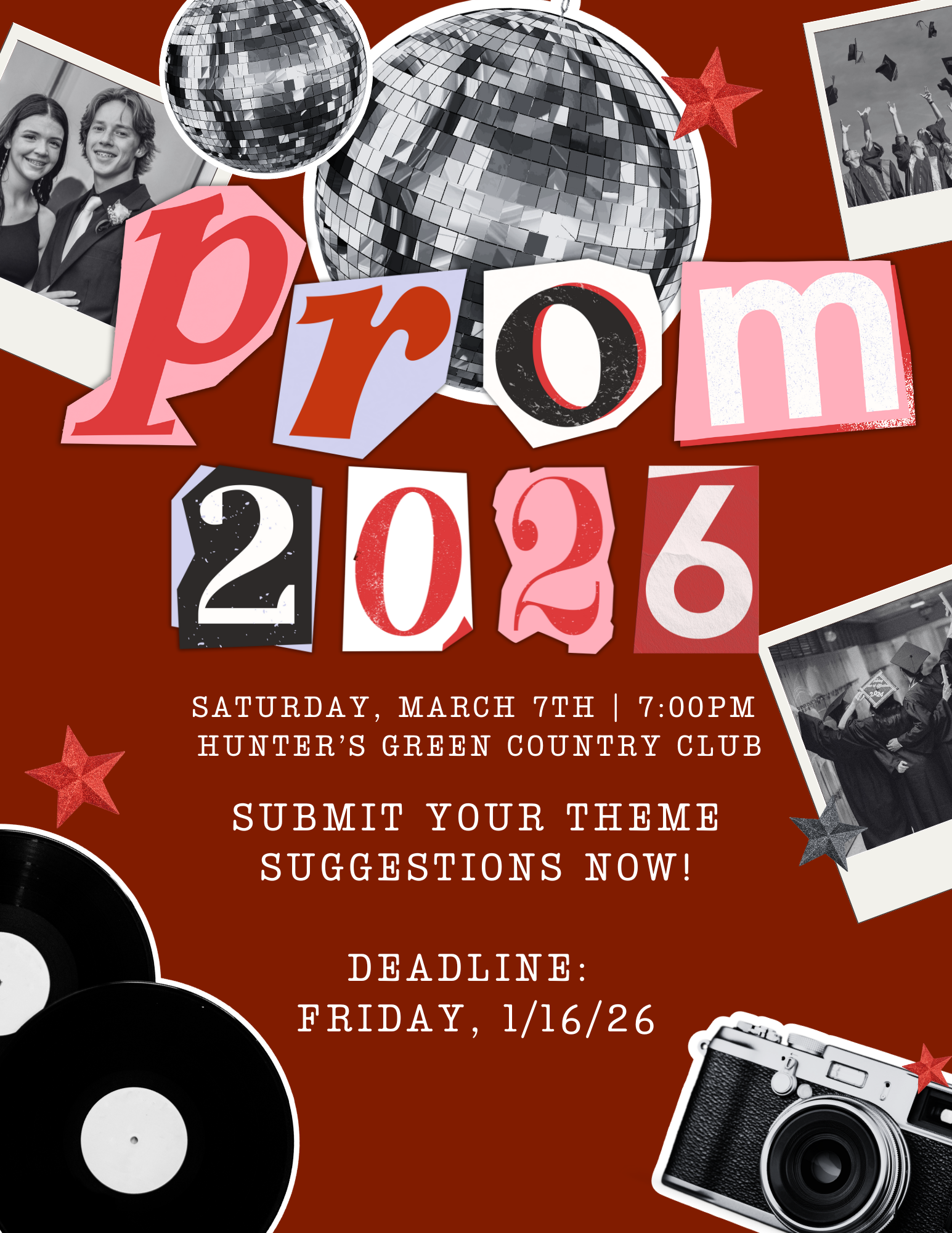 Prom Theme Suggestions Flyer