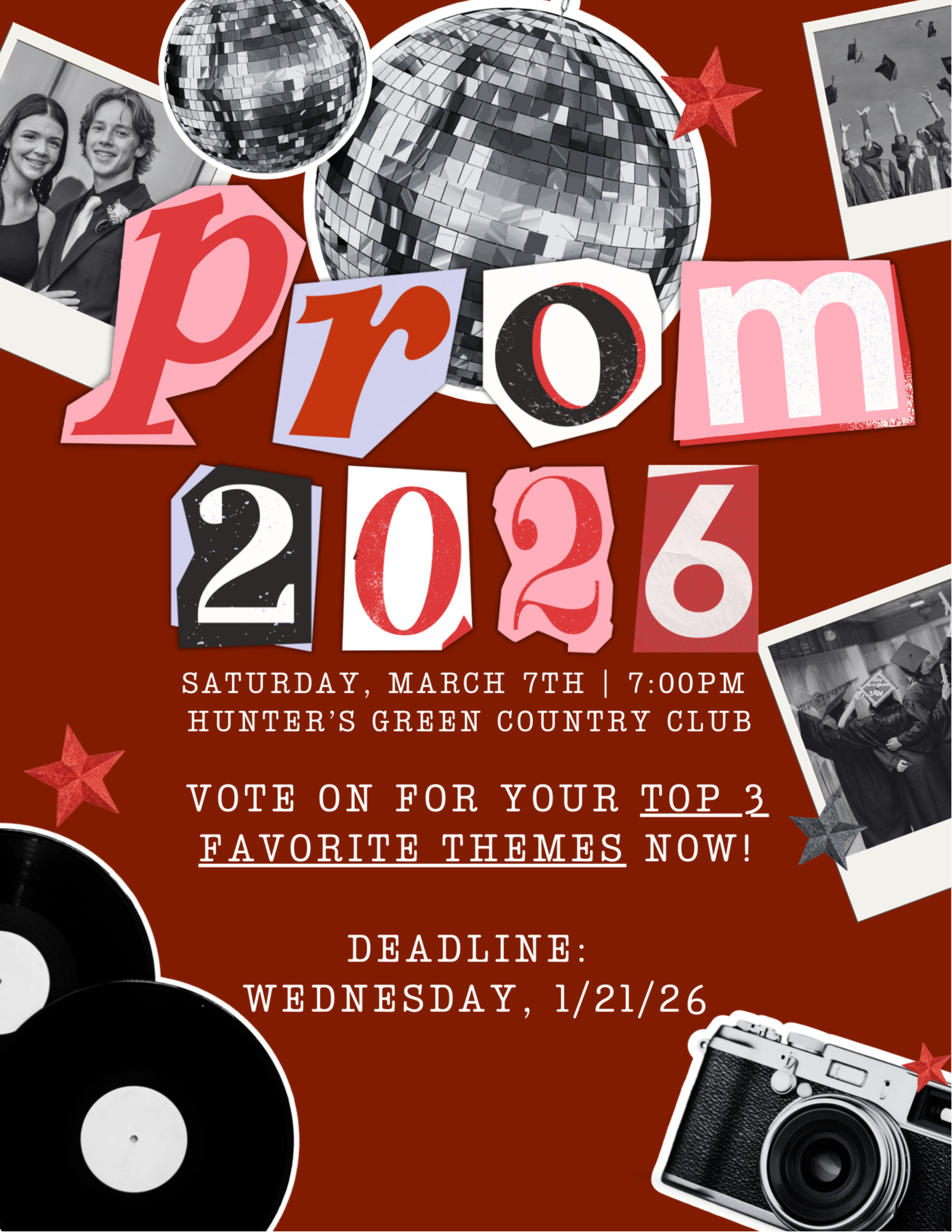Prom Theme Suggestions Flyer