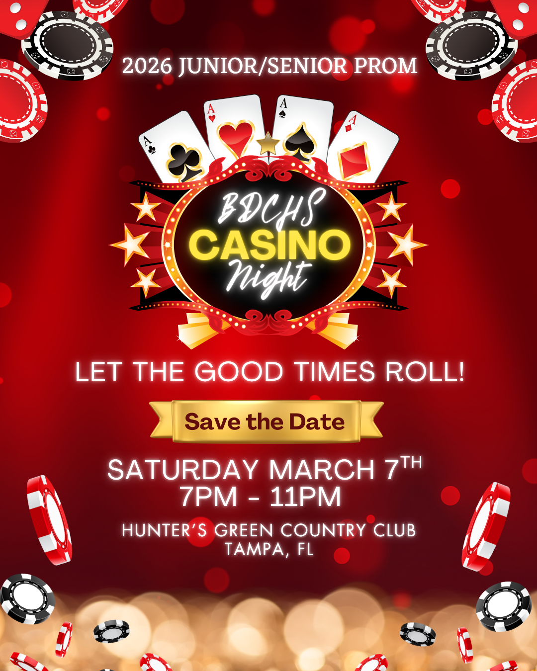 2026 Prom Save the Date Flyer