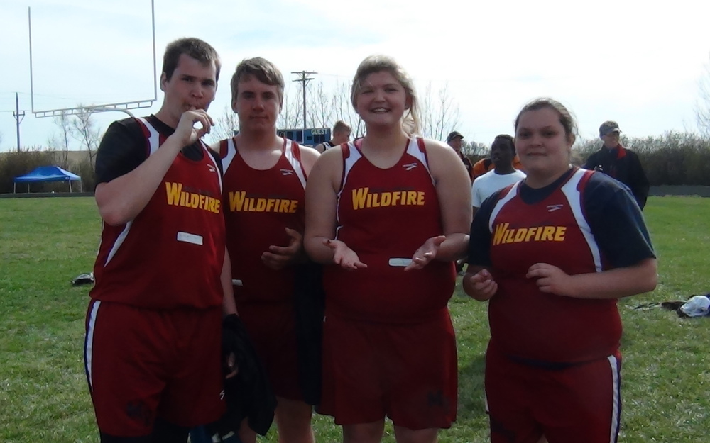 Throwers Relay-Dalton Miller, Hunter Koepplin, Sadie Ambers and Amber Patton