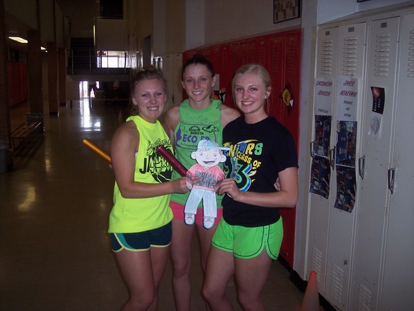 Wildfire Relay Team of McKayla, Marah, Naomi and Flat Stanley
