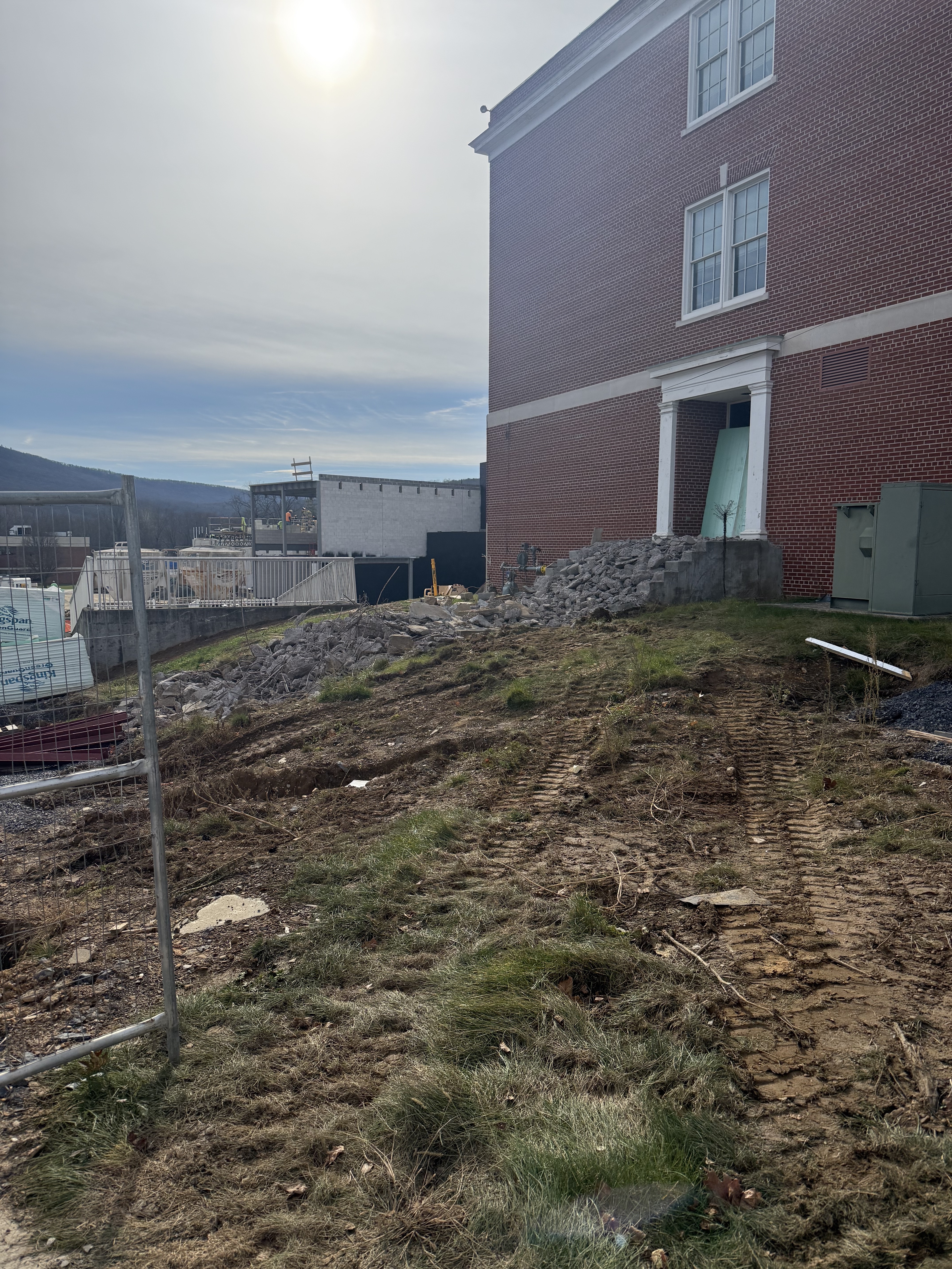 Outside new addition