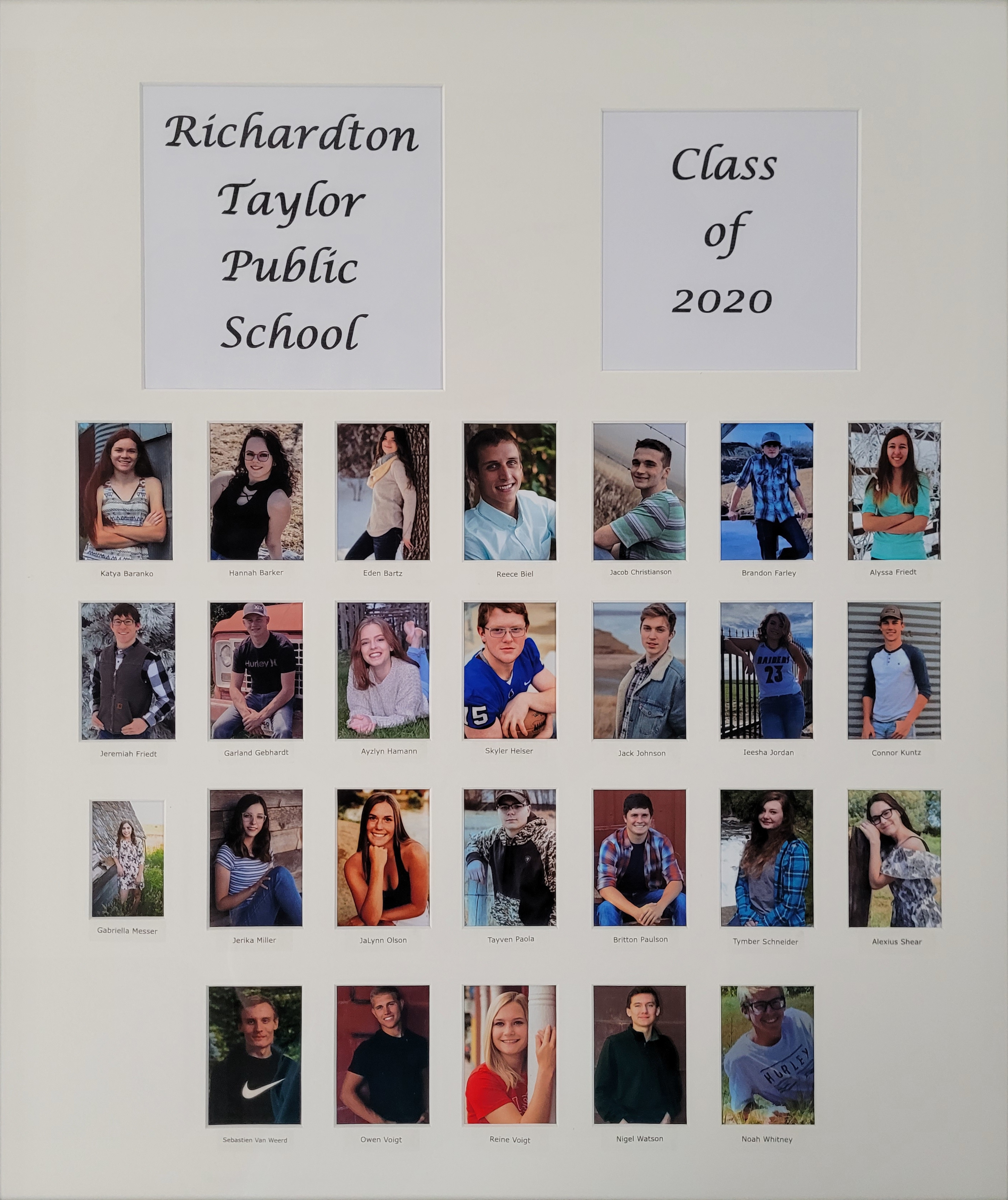 RTHS Class of 2020 Composite